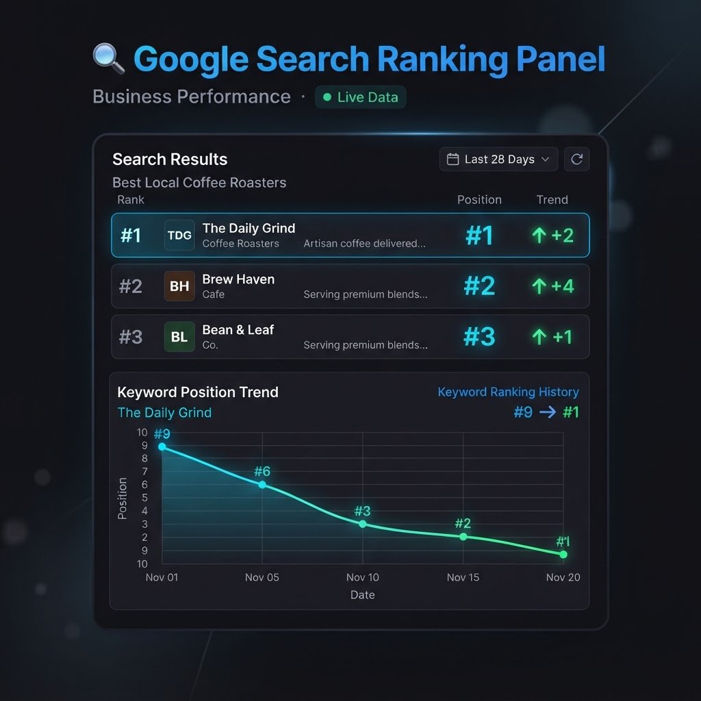 Panel de Evoluseon: Tu marca en el top 3 de Google